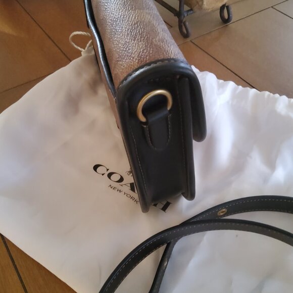 Coach Turnlock Tab Messenger Crossbody In Signature Canvas 192 - Picture 5 of 11